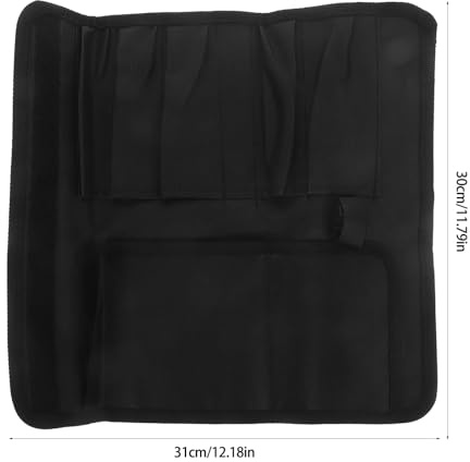 LOLIPPYY Sacoche de Rangement pour Couteaux en Tissu Oxford Imperméable Grosse Taille Compartiments Internes Étui de Transport Sécurisé pour Couteaux de Chef et Ustensiles Cuisine
