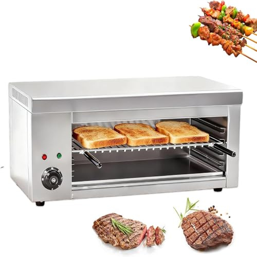 Salamandra Compatta Per Cucina - Fornetto Elettrico 2000W & 30L, 4 Piani Cottura Regolabili, Termostato 50-300°C, Ideale Per Piccoli Spazi E Cottura Senza Odori