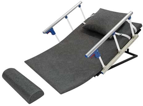 Elektriskt lyftsäng-ryggstöd, justerbart ryggstöd med fjärrkontroll, för sjukhus- och vårdssängar, 120 cm bredd, inkl. fotstöd och avtagbar kudde
