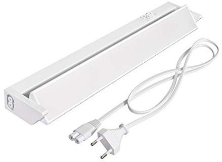 ledscom.de Lámpara LED bajo el armario LIWO 35cm, con cable de conexión, orientable, 538lm, blanco