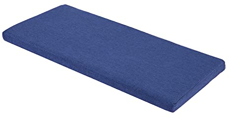 MICUSHION Bench Cushions for Indoor Furniture Non Slip Foam Kitchen Dining Chair Pad Bay Window Seat Cushion with Zipper 38 x 16 inch, Blue