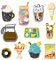 11 pièces Badges en émail Insignes broches broches Épingles à badge en métal Accessoire de mode pour femme adolescente Convient pour les sacs de vêtements vestes artisanat bricolage (Gourmet)