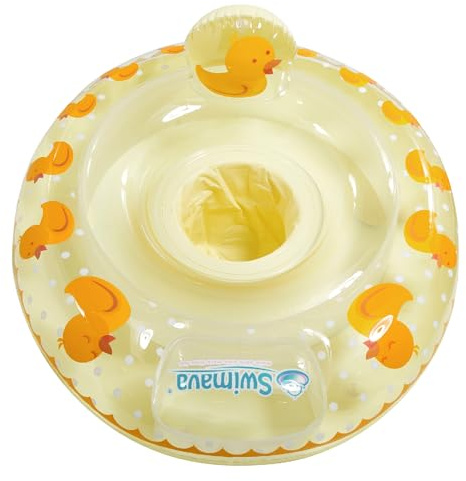 Swimava G3 Baby Swim Seat Ring (Age 6-36 Months), Inflatable Swimming Float, Foldable Lightweight Pool Swim Training Aid for Babies, Infants and Toddlers (Duckie)
