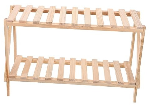 BESPORTBLE Supporto per Piante in Legno 45x17x29cm Portavasi Decorativo Multistrato per Balcone Decorazione per La Casa