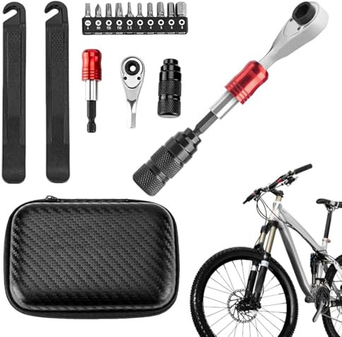 Kit De Reparación De Ciclo, Kit De Taladro De Herramientas De Bicicleta De Bicicleta Box Bicycle Repair Tool Box Mountain Bike Bike Bike Ratchet Welket Kit Multifuncional De Herramientas Multifunciona