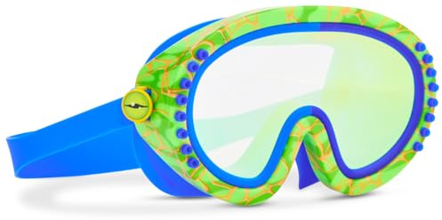 Bling2o - Maschera da nuoto per bambini, motivo: tentacolo, mare ottavoso, protezione UV dai 6 anni in su, anti appannamento, senza lattice