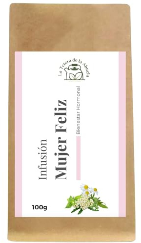 Infusión Mujer Feliz – Mezcla Natural con Manzanilla, Salvia y Ortiga – Bienestar Femenino, Equilibrio Hormonal y Ciclos Armoniosos – 100% Ingredientes Naturales – 100 g