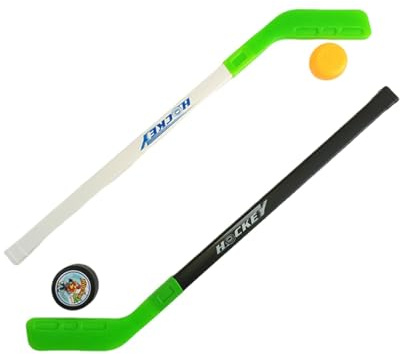 LeeQinersw Set di Mazze E Palline da Hockey per Bambini, Attrezzatura per Allenamento di Hockey Leggera E Portatile