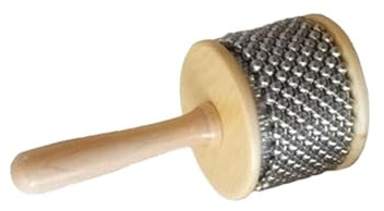 rongweiwang Cabasa Handskakare i trä Cabasa Handskakare Pedagogisk leksak Lärande genom musik i skolan Ergonomiskt format handtag. Är slät och skadar inte, Diameter 8.5 cm