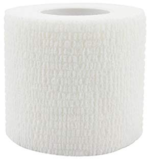 Risscly Blanc 5cm bandage cohésifs, auto bande cohésive,pansements bande cohesive adhesive bandages 6 rouleaux