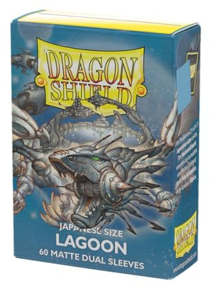Dragon Shield - Matte Dual - Japanese Size Card Sleeves | 60 CT - Smooth & Tough Premium TCG Sleeves - Compatible with Yu-Gi-Oh, Naruto, Cardfight & Vanguard | Lagoon