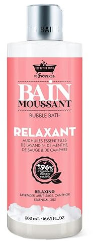 Bain Moussant RELAXANT 500mL - Les Petits Bains de Provence - 2 en 1 Gel douche & Bain moussant