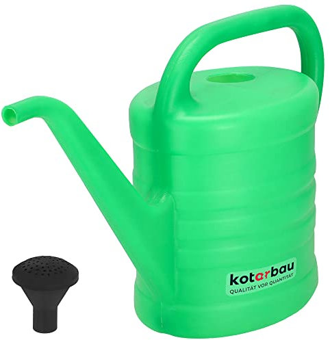 KOTARBAU® Arrosoir ovale de 2,5 l - En plastique durable - Pour arroser les fleurs - Avec douchette - Système d'irrigation - Pour l'intérieur et l'extérieur