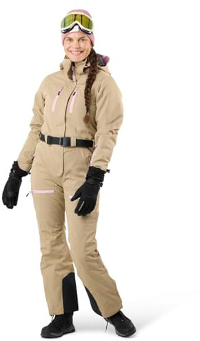 Swedemount Damen Cervinia Skisuit,Skioverall,wind- und wasserdichter Skianzug,Wassersäule 8.000mm Atmungsaktivität 3.000mm/m²/24h,für alle Tage auf der Skipiste