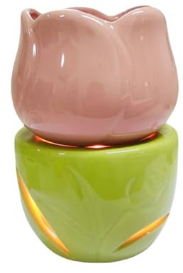 Diffusore per Candele a Forma Di Chic, Diffusore Di a Forma Di Chic, Scioglicera per Candela Con Bruciatore a Olio In Ceramica, Materiale Ceramico, Capacità 180 ml, per Oli Essenziali, Cere Aromatiche