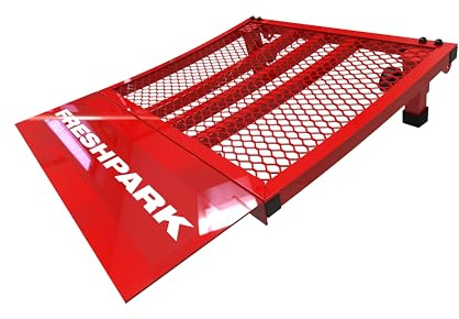 Freshpark Jump Ramp – Portable Bike Launch Ramp for BMX, MTB, RC Cars, StaCyc & Strider – Steel Kicker Ramp – 300 lb Capacity – 27 x 23.5 x 7.5