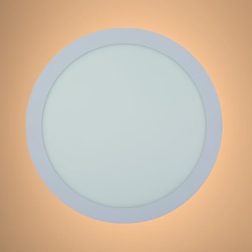 TEKLED LED Round Recessed Ceiling Light | Flat Panel Ultra Slim 300mm Downlight | 24W 2600LM 4000K Cool White | for Home Kitchen Office Shop Industrial Use