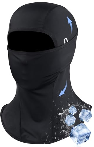 MELLIEX Verano Pasamontañas para Hombre y Mujer, Balaclava Seda de Hielo Verano para Ciclismo, Moto