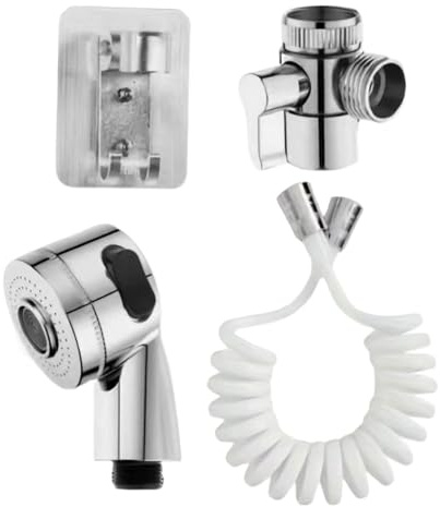 Handdusch | Handduschset för badrum med handfat | Adapter med slang | För personlig hygienrengöring badrum tvättstuga