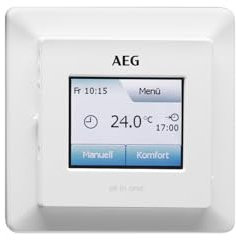 STIEBEL ELTRON RTU-TC Elektronischer Raumtemperaturregler, Touch-Screen, weiß (238912)