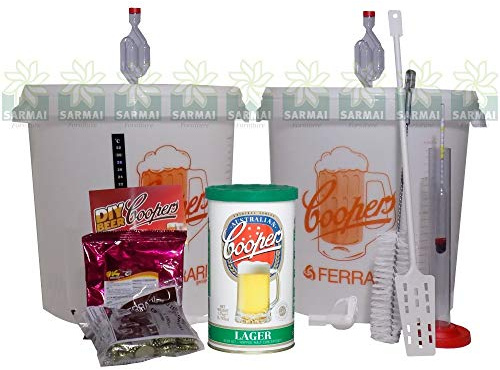 Coopers Kit pour la fermentation de la bière artisanale avec 2 récipients + malt, 23 l