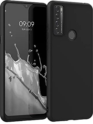 kwmobile Custodia Compatibile con TCL 20 SE Cover - Back Case per Smartphone in Silicone TPU - Protezione Gommata - nero matt