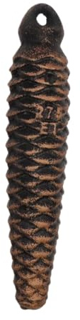 KD89 Gewichte für Kuckucksuhr – deutsche Handarbeit, aus Gusseisen und Form von Tannenzapfen (275 g)