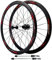 GEIRONV 700C Off Road Fahrrad Laufradsatz, Vorne 2 Hinten 4 Lager Doppelwandige Felge 20/24 Löcher C/V-Bremse Aluminiumlegierung Schnellspannrad 12 Gänge(Front Rear Wheel)