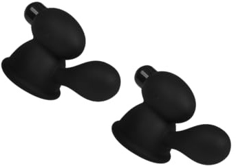 EIS, Pumpe für Sie, Sinnlich vibrierende Nippelpumpen, 2 Stück, wasserdicht (IPX7), inklusive Batterien, Vibro-Bullet mit intensiver Vibration