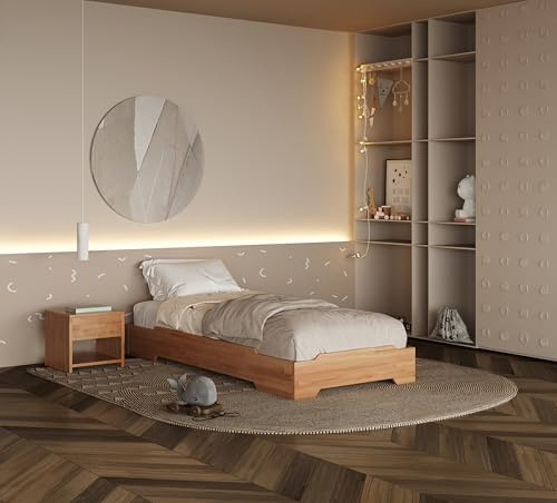 Krok Wood Massivholzbett Emily (stapelbar) in Buche 90x200 cm