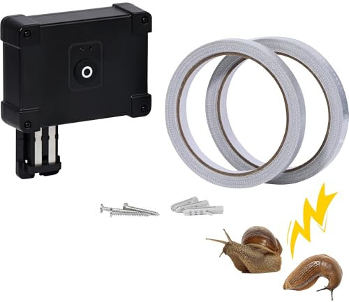 dobar® Slug Shock Snail Protection for Snail Repellent - Electric Snail Fence for Raised Beds and Bed Border - Protection Against Snails for the Garden - 10 m