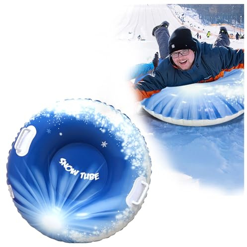 Furforstk aufblasbare Schlitten, schneereifen mit Griffen rodelreifen 80 cm Schlitten aufblasbar, sled, Snow Tube, schneereifen, Schnee Reifen für Wintersport Outdoor