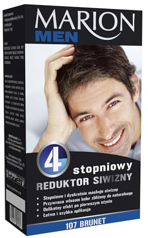 MARION MEN HERREN Anti Grau Haartönung BEHANDLUNG 4x15 ml 107 Schwarze Haare
