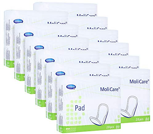 Paul Hartmann AG Molicare Pad 2 Tropfen 12er Pack (336 Stück, Medium, Einweg, Wasserfest, Unisex, Inkontinenzschutz)
