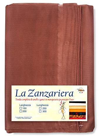 Tex Family Moskitonetz für den Außenbereich, belüftet, in 4 Größen erhältlich, Braun – cm 200 x 300