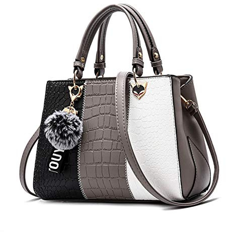 Sipobuy Onda Borse Delle Donne Del Messaggero Borsa Delle Signore Di Sacchetto Di Spalla Elegante Borsa Femminile Tote Per Le Donne (Grey)