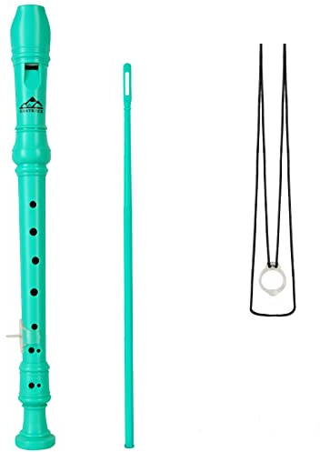 EASTROCK 3 Pièces Flûte à Bec Instrument de Style Allemand Soprano,Vert