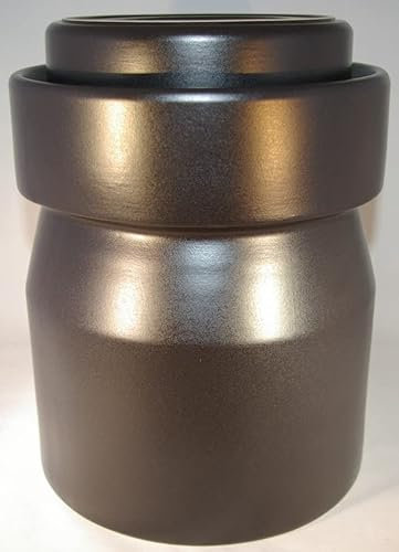 Töpferei Seifert Rumtopf - Gärtopf 8 Liter Steinzeug schwarz matt