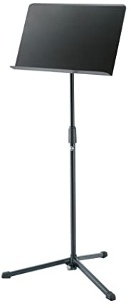 K&M 11922 Atril negro para orquesta - Atril extensible hasta 125 cm - con trípode y estante de metal