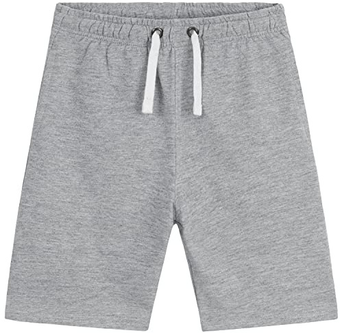 Pantalon Corto Niño Deporte en Felpa Francesa Algodón - Bermuda Casual de Verano en Negro, Gris, Azul Marino para Adolescente 5-14 Años Unisex