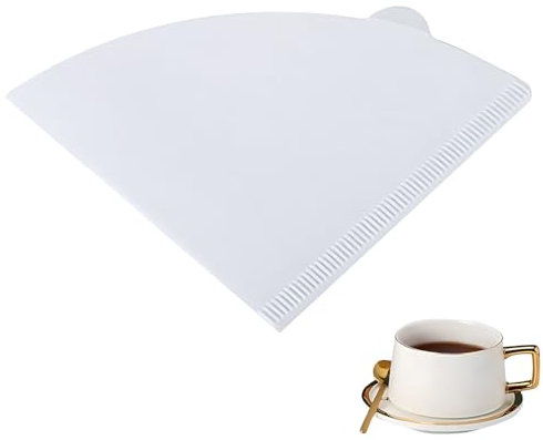GXGM 100 Pezzi Filtri Caffe,Filtri per caffè a Cono, Carta da Filtro per Caffettiera Americana Filtri per caffè Naturali Filtri di Carta Non Sbiancati Brewer Espresso Colino Dripper