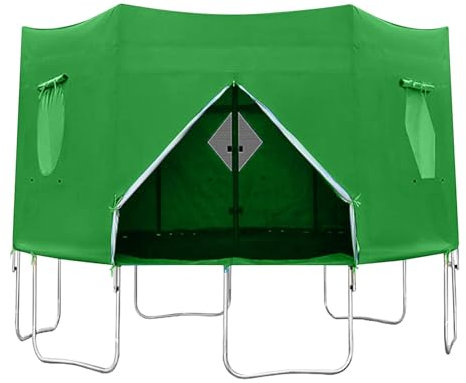 Trampolin-Zelt für runde Trampoline, 1,8 m, 4,2 m, Grün, wasserdichte Trampolin-Abdeckung, langlebiges Zelt-Zubehör für Outdoor-Spaß (nur Zelt)
