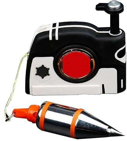 Filo magnetico a piombo da 310 g, con corda da 4,5 m, per lavori di costruzione, carpenteria, costruzione di pareti