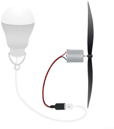 Éducatif pour générateur d'énergie éolienne avec lumière USB et hélice pour expériences scientifiques et apprentissage