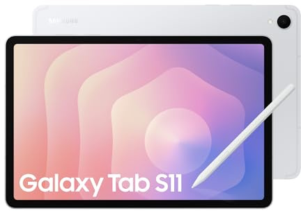 Samsung Galaxy Tab S11, AI Tablet, Wi-Fi, Lightweight Design, Multi-Modal AI Tools, DeX Connect, 512GB Storage, 12GB Memory, Long Battery Life, Silver, 3 Year Extended Warranty (UK Version)