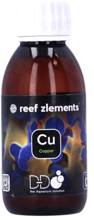 ReefZlemets Trace Elements Copper 150ml – Copper Supplement for Marine Aquariums, Supports Coral Health, Colouration & Calcification