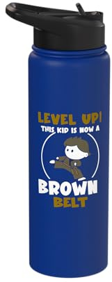This kid is now a brown belt Stainless Steel Insulated Water Bottle