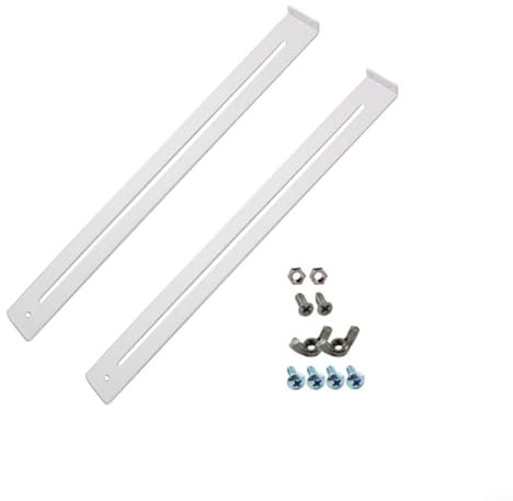Adjustable Heavy Duty Steel Drawer Repair Kit 34-62cm for Wooden MDF Chipboard Drawer Base Reinforcement Bracket Set with Screws Nuts Fast Installation to Fix Sagging and Strengthen Furniture(A)