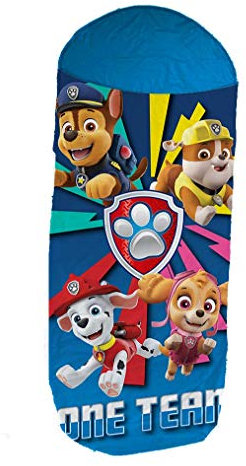 Kinder Schlafsack Paw Patrol Kinderschlafsack Reisedecke 70x140+30 cm mit Rucksack