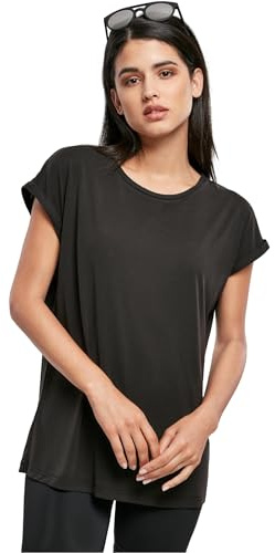 URBAN CLASSICS Maglietta Donna a Maniche Corte Oblique, Materiale in Jersey, Disponibile in Diversi Colori e Taglie Forti XS - 5XL